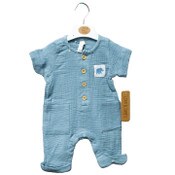 Wholesale - NEWBORN BLUE ELEPHANT COVERALL C/P 48, UPC: 632878995401